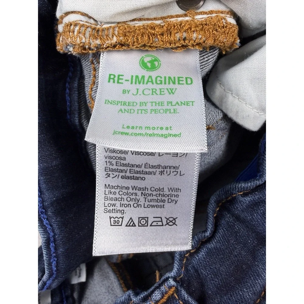 J. Crew Crewcuts Boys Size 10 Slim Fit Flex Jeans Blue Dark Wash